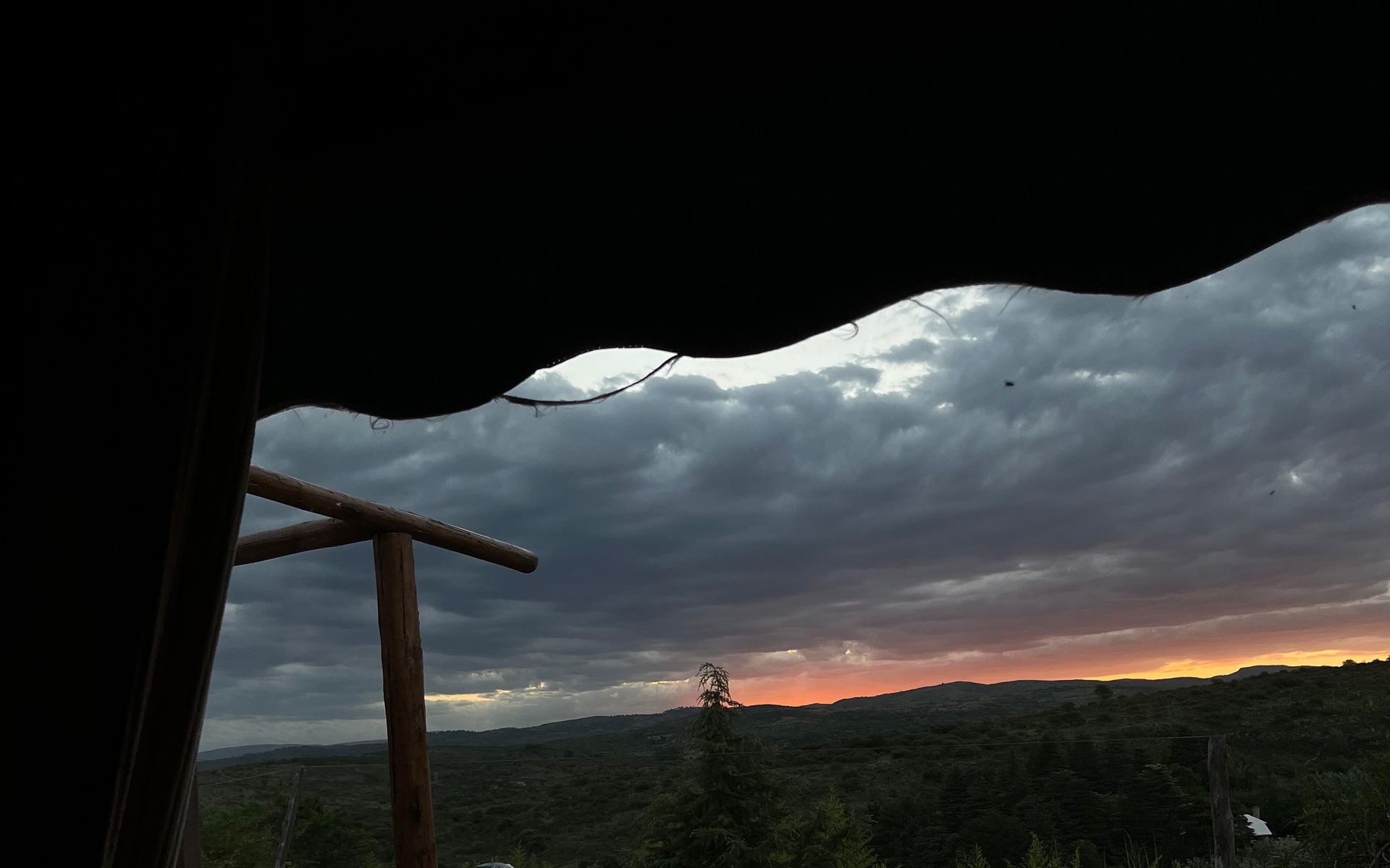 Atardecer sobre las sierras de Córdoba